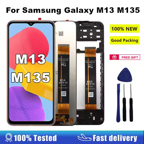 6.6'' M13 LCD For Samsung Galaxy M13 M135 LCD Display with Frame Touch Screen Digitizer For Samsung 
