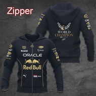 (in stock) Max Verstappen x Red Bull Racing Teams Men's Sweatshirt with Rally Formula One Sports Children's Jacket (free nick name and logo)