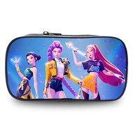 FX K-Pop Demon Hunters Pencil Case Student Large Capacity Cartoon Stationery Bag RUMI ZOEY Pen Bag X