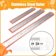 15cm 30cm 50cm 60cm Stainless Steel Ruler Metal Ruler With Hole School Office Stationery Supplies