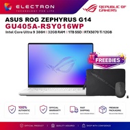 Asus ROG Zephyrus G14 GU405A-RSY016WP 14'' 3K OLED 120Hz Gaming Laptop ( RTX 5070 Ti 12GB, CU9 386H,