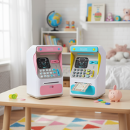 Facial Recognition ATM Money Bank with Password Lock for Kids