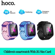 【ใหม่】HOCO Y105 สมาร์ทวอทช์สำหรับเด็กพร้อมช่องใส่ซิมการ์ด 2G ตำแหน่ง GPS สำหรับเป็นของขวัญนาฬิกาเด็ก