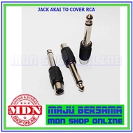 Akai Male Mono To Cover Female Rca AUX Jack Converter