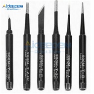 6Pcs/set Lead-free Soldering Iron Tip 900M-T-SK 900M-T-2.4D 900M-T-K 900M-T-3C 900M-T-I 900M-T-B Wel
