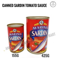 MARINA Sardines/ Tin Sardin in Tomato Sauce Sardin Fish 沙丁鱼 【155g/425g】