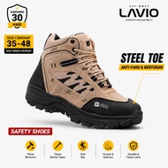 Lavio Axel Men's Anti-Slip Steel Toe Safety Shoes Outdoor Field Project WorkWanita