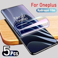 5Pcs For OnePlus 6T 7 7T 8 8T 9 9T 9RT 10 10R 10T ACE 2 Pro 5G Hydrogel Film Screen Protector For One Plus Nord VE 2 2T N10 N100 N20 Lite 5G