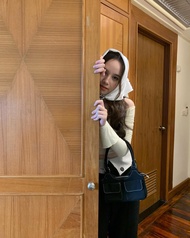 Tinytreetown - Black jeans tote bag