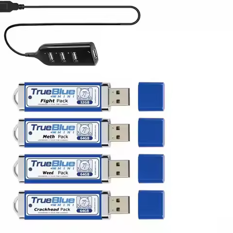 For True Blue Mini PACK CRACKHEAD/METH/WEED PACK64G/FIGHT PACK32GB/OVERDOSE PACK128GB For Genesis/Me