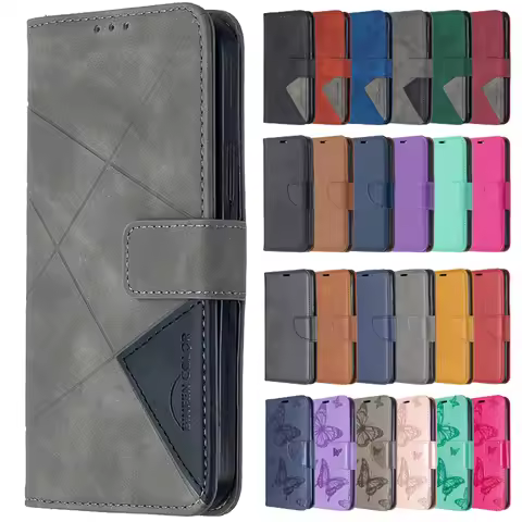 Wallet Flip Case For Samsung Galaxy A54 5G Cover Case on For Samsung A54 5G A 54 A54case Coque Leath