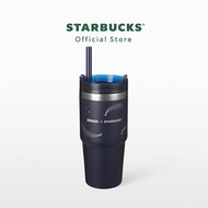 Starbucks Stainless Steel STANLEY Blue Silver Meteor Cold Cup 16 oz.