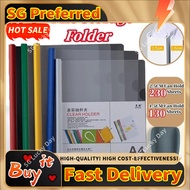 Thickened A4 Slide Binder File Transparent Folder File Storage Slot File School Book Storage Office 