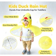 UFO raincoat for children, little yellow duck cape raincoat