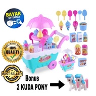 PONY MINI ICE CREAM TROLLEY CHILDREN'S TOY Mini Ice Cream Cart Children's Toy/ FI 503 - Ice Cream St