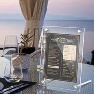 Acrylic Photo Frame 5"/ 6"/ 7"/ 8"/ 10"/ A5/ A4 Certificate Camp Poster Display Stand Rectangle Pape