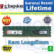 Kingston KVR26N19S6 DDR4 8GB PC2666 Longdimm DDR4 Ram