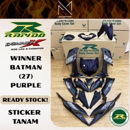 RAPIDO COVERSET HONDA RSX WINNER 2025 BATMAN (27) PURPLE HONDA RS-X RAPIDO COVERSET FAIRING MOTOR CO
