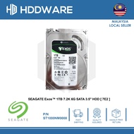 SEAGATE ExosTM 1TB 7.2K 6G SATA 512n 3.5" HDD [ 7E2 ] // ST1000NM0008 // 2F2100-003