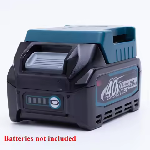 Cordless Mobile Power Bank Adapter for Makita 40V XGT MAX Li-ion Battery Indoor and Outdoor Use with