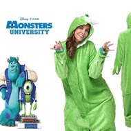 MIKE WAZOWSKI ONE EYED SULLEY MONSTER INC ONESIE COSTUME COSPLAY PAJAMAS FOR KIDS AND ADULTS