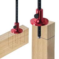 Woodworking Tenon Marking Blade Type Marking Double-Headed Tool Woodworking Marking Aluminum Alloy E