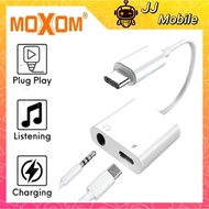 MOXOM MX-AX19 Audio Adapter Type C To Audio Jack Adapter Earphone + Type C Jack Adapter Gaming