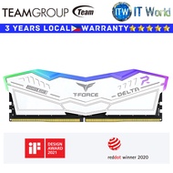 Itw | Teamgroup DDR5 RAM 32GB (1x32GB) Delta RGB White 6000Mhz Desktop Memory (FF4D532G6000HC38A01)