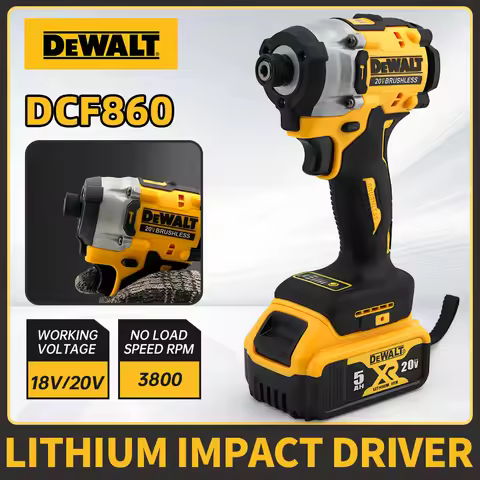 Dewalt DCF860 Lightweight Electric Screwdriver Power Tool Utilizing 20V Battery Compact And Powerful
