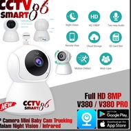 Aru CCTV V380 Ip Camera Mini 8MP HD 1080P Wireless CCTV Wifi Snowman CCTV Camera
