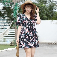 81-173 Swimsuit Skirt Printed Pattern Bust 36-58 Inches Lady and the Trim Brand