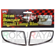 Perodua Kelisa (First Model Bumper ONLY) Front Bumper Bottom Signal Lamp Light Chrome Rim Trim - Set