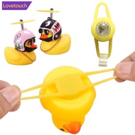 LOVETOUCH Bicycle Light Duck Bell Accessories Warning Flash Light with Strap Out Door Ring Light Ran