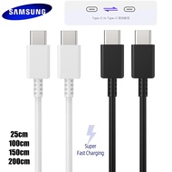 Original Samsung Note10 Super PD Fast Charger สายชาร์จ 3A 25W Type C to Type C 1/2M ชาร์จเร็ว สาย USB C PD สำหรับ Samsung Galaxy Note10/20/10+/10Plus S20 +A71 Tab S7 S8  Huawei Xiaomi POCO