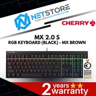 CHERRY MX 2.0 S RGB GAMING KEYBOARD (BLACK) - MX BROWN - G80‐3821LXAEU‐2