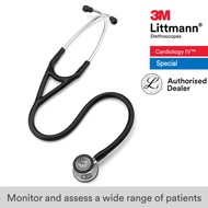 3M Black Tube, Mirror Finish Chestpiece, Stainless Stem, Cardiology IV  6177, 3M Littmann Stethoscop