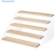 SEPTEMBER Acrylic Storage Display Rack, Ladder Type 2/3/4/5Layer Doll Figures Model Shelf, Large Cap
