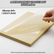 A4+ Transparent Stickers, 20 sheets A4+ cold laminated/s, 20 sheets