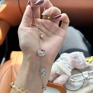 3.2 HelloKitty Hello Kitty Bracelet Female Alloy Cute Light Luxury Girlfriend Birthday Gift Full Dia
