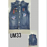 UM33 jeans vest for boys 4-8 years old