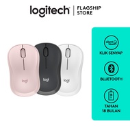 Logitech M240 Mouse Wireless Bluetooth Silent Click, Ringkas dan Portabel, untuk Windows, macOS, ChromeOS, Kompatibel dengan PC, Mac, Laptop, Tablet