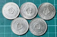 五十八年農糧紀念幣壹圓原光UNC(單枚價)