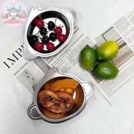 YANGWEN Children Cute Monkey Cat Bowl Stainless Steel Dinner Bowl Kid Salad Bowl Kindergarten Food P