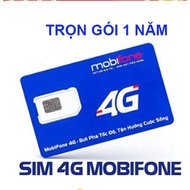 Sim 4G Mobifone trọn gói 1 năm không cần nạp tiền Mdt255 3GB TỐC ĐỘ CAO 1 tháng FREESHIP - CHƯA KÍC