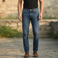 100% original men's jeans whisker fading fashion - standard jeans whisker fading