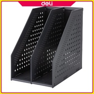 Deli Folding File Box E78999 Two-Fold Desktop Document Book Storage Office Organizer