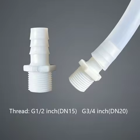 5pcs Plastic Male Thread Hose Connector G1/2 G3/4 Inch DN15 DN20 Pagoda Joint Water Pump Equipment H
