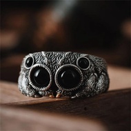 Retro Halloween Pioneer Spider Design Ring Halloween Jumping Spider/ (Adjustable)
