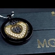 DISKON TERBATAS!!! Kalung Kesehata Aura Heart Black Crystal MCI MGI