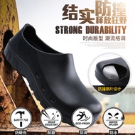 Chef Shoes Canteen Anti-smashing Strap Aluminum Toe Shoes Hotel Work Shoes